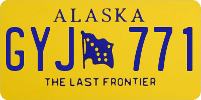 AK license plate GYJ771