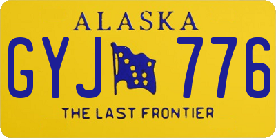 AK license plate GYJ776