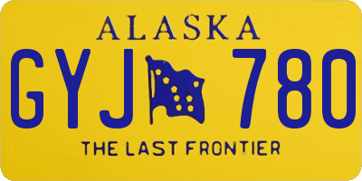 AK license plate GYJ780