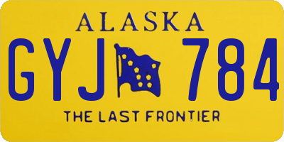 AK license plate GYJ784