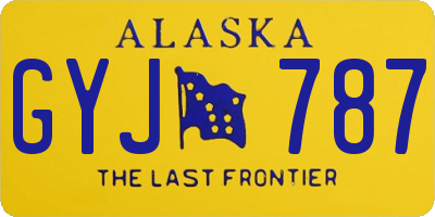 AK license plate GYJ787