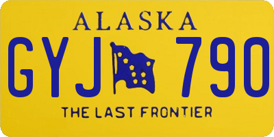 AK license plate GYJ790