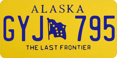 AK license plate GYJ795