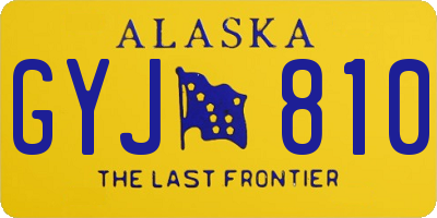 AK license plate GYJ810