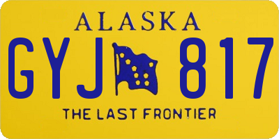 AK license plate GYJ817