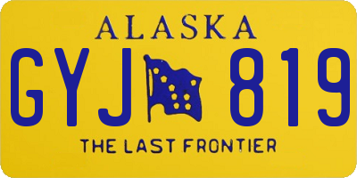 AK license plate GYJ819