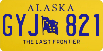 AK license plate GYJ821