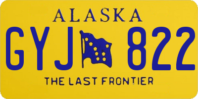 AK license plate GYJ822