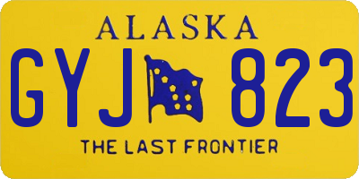 AK license plate GYJ823