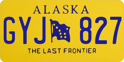 AK license plate GYJ827