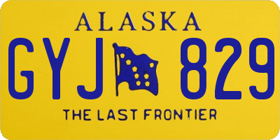 AK license plate GYJ829
