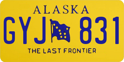 AK license plate GYJ831