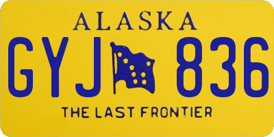 AK license plate GYJ836