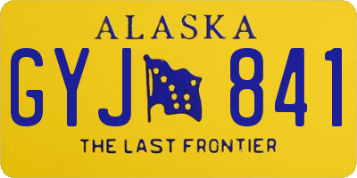 AK license plate GYJ841