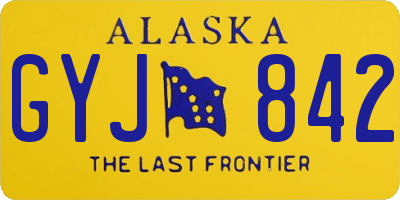 AK license plate GYJ842