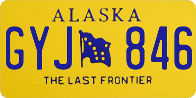 AK license plate GYJ846