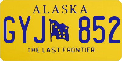 AK license plate GYJ852