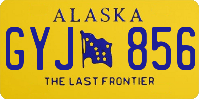 AK license plate GYJ856