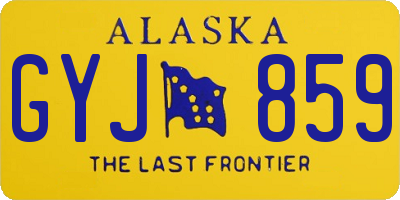 AK license plate GYJ859