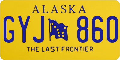 AK license plate GYJ860