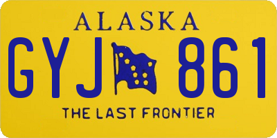 AK license plate GYJ861