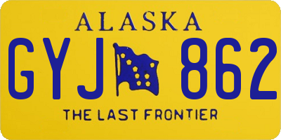 AK license plate GYJ862