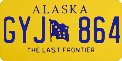 AK license plate GYJ864