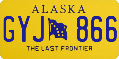 AK license plate GYJ866