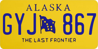 AK license plate GYJ867