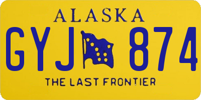 AK license plate GYJ874