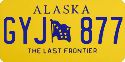 AK license plate GYJ877