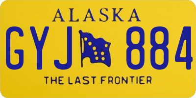 AK license plate GYJ884