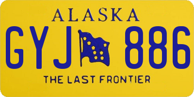 AK license plate GYJ886