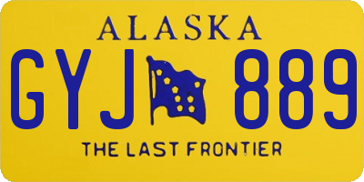 AK license plate GYJ889