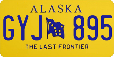 AK license plate GYJ895