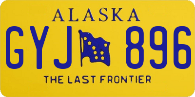 AK license plate GYJ896