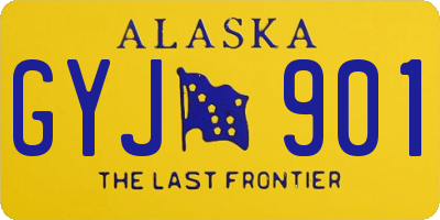 AK license plate GYJ901