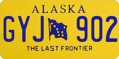 AK license plate GYJ902