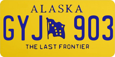 AK license plate GYJ903