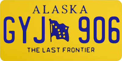 AK license plate GYJ906