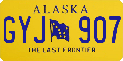 AK license plate GYJ907