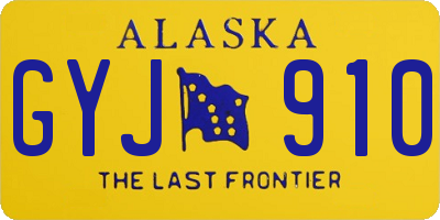 AK license plate GYJ910