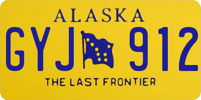 AK license plate GYJ912