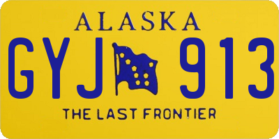 AK license plate GYJ913