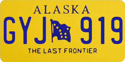 AK license plate GYJ919