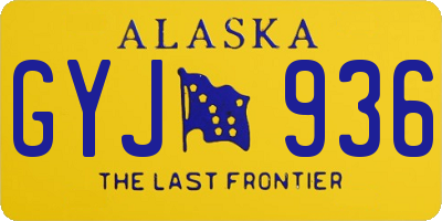 AK license plate GYJ936