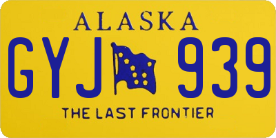 AK license plate GYJ939
