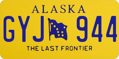 AK license plate GYJ944
