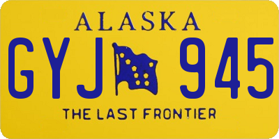 AK license plate GYJ945