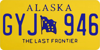 AK license plate GYJ946